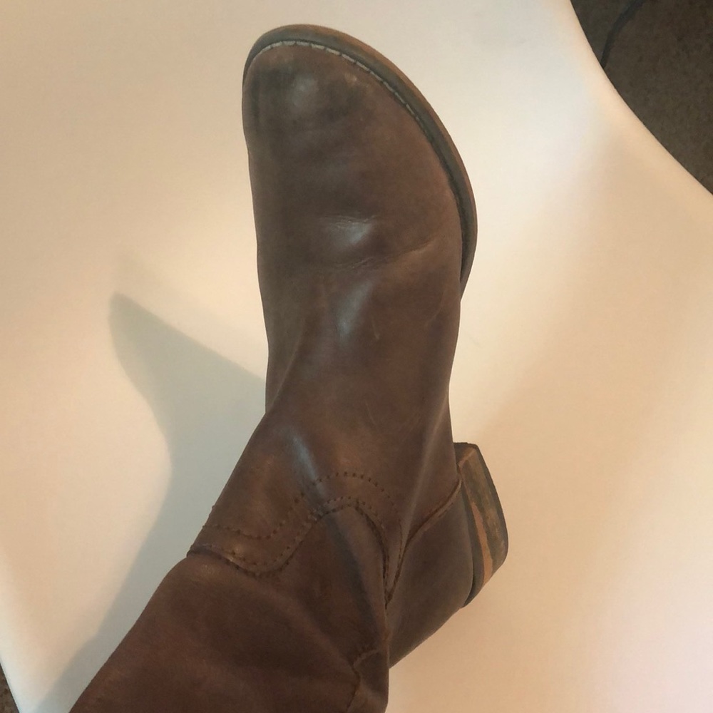 Mia Brown Leather Riding Boots